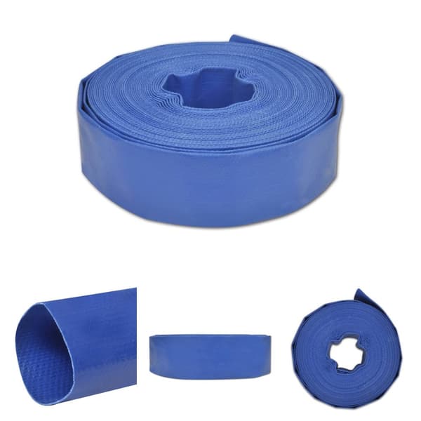 The Living Store Litteä vesiletku 50 m 1,5" PVC - Putket & letkut