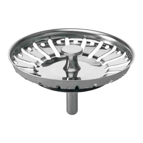 Rostfri stålkorg för diskbänksavlopp D90 - Wirquin - 30718177 - Metall - Rostfritt stål