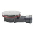 Miniatyrbild 1 av 3: SLIM+ extra platt duschavlopp H40 med krom ABS kupol - WIRQUIN - 30723392