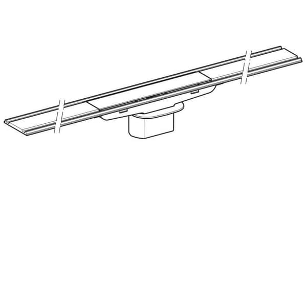 Geberit CleanLine 60 Kanal dusch Geberit för tunna golv 30-90 cm Borstat rostfritt stål 154.458.00.1