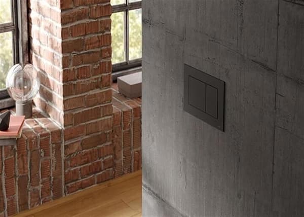 Avtryckarplatta - TECE - TECEnow 9240400 - Vit - 22x15 cm - Dubbelknapp