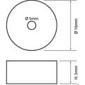 Miniatyrbild 6 av 6: 4 genomborrade flikar 16x5