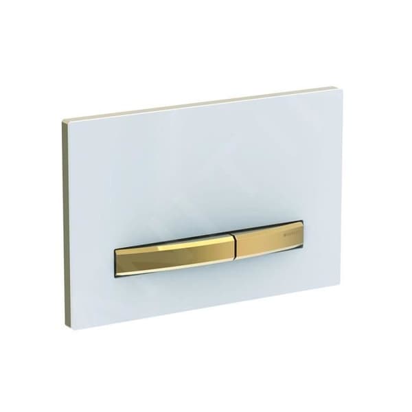 GEBERIT SIGMA50 - 2-NYCKELS TRIGGERPLATA, VIT - MÄSSING 11