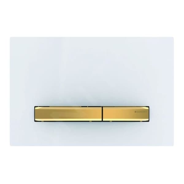 GEBERIT SIGMA50 - 2-NYCKELS TRIGGERPLATA, VIT - MÄSSING 11