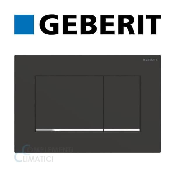 Geberit Sigma30 Placca di Comando (115.883.14.1) - Nero Opaco/cromato lucido/nero opaco