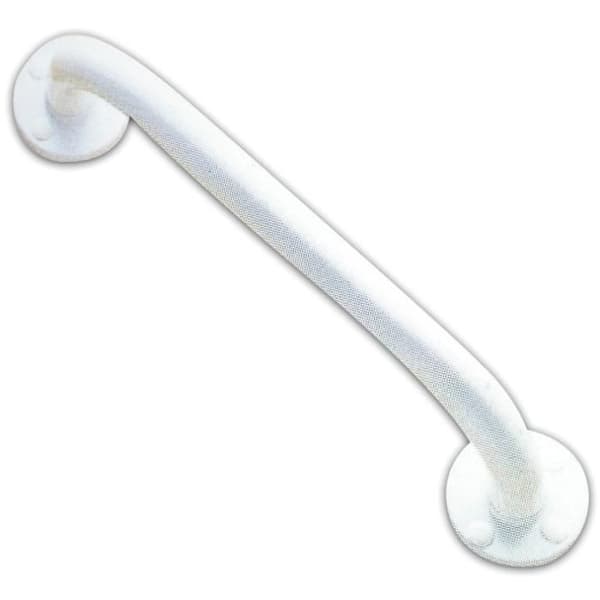 Handtag GODONNIER - Vit stål - 30 cm - Rör Ø 25 mm - Rosetter Ø 65 mm