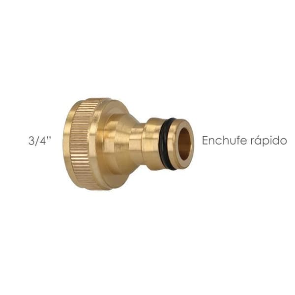 Adaptor Manguera Laton 3/4 hembra