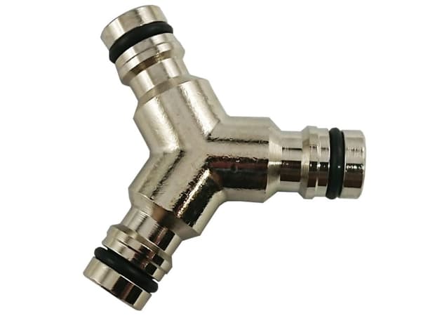 Forniklet messing Y-stykke GeKa S-73639