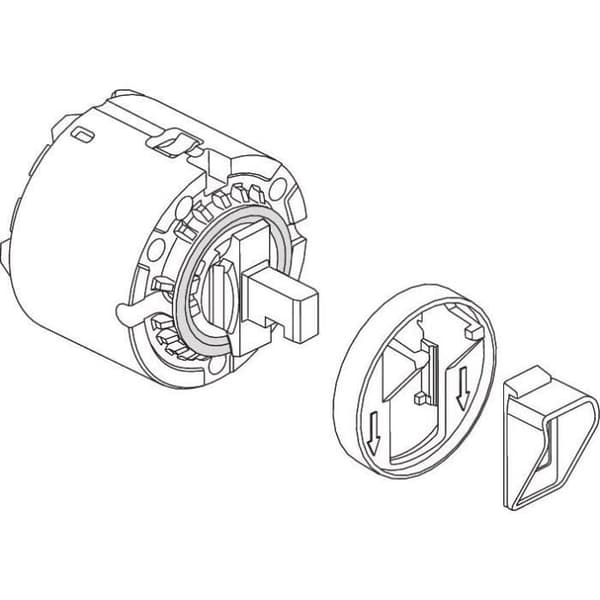Vattenpatron - Ideal Standard - Klickteknik - Diameter 47 mm - Vattenbesparing - Konstant flöde