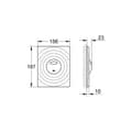 Miniatyrbild 2 av 3: GROHE Toalettspolplatta Krom 38861000 (Import Tyskland)