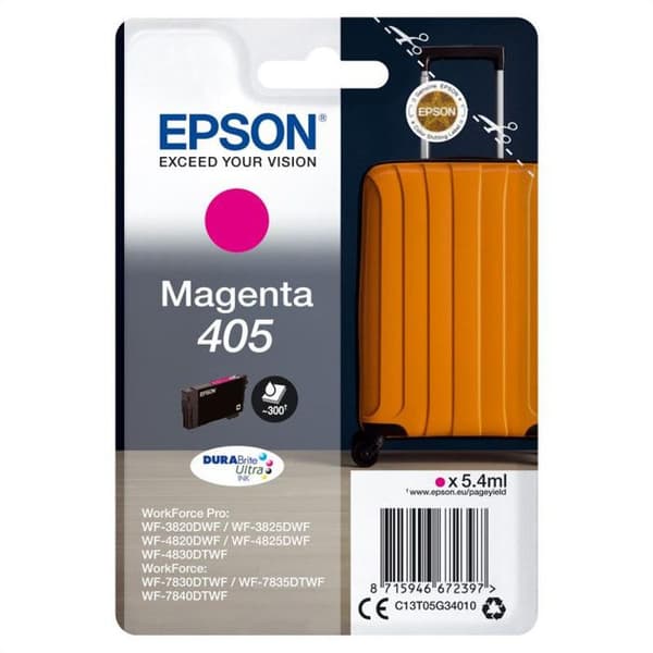 EPSON bläckpatron - Magenta 405 DURABrite Ultra - Paket om 1