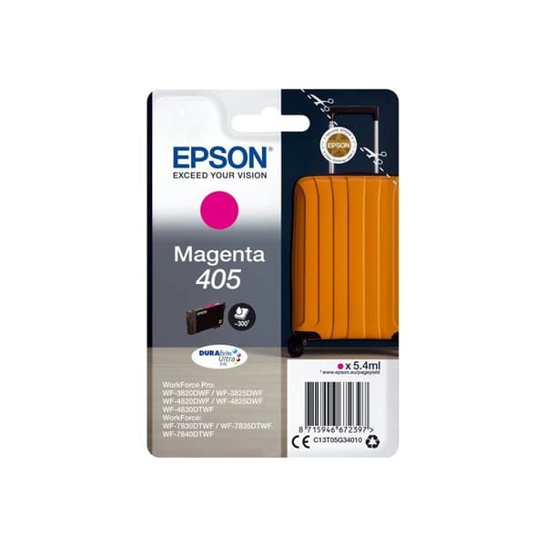 EPSON bläckpatron - Magenta 405 DURABrite Ultra - Paket om 1