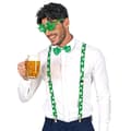 Miniatyrbild 1 av 4: Saint Patrick's Day Set - WIDMANN - Glasögon, hängslen och fluga - Grön - 3 delar - Vuxen