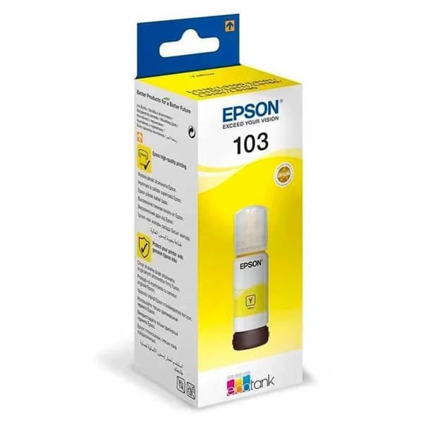 Bläckpåfyllningssats - EPSON - EcoTank 103 - Gul - Bläckstråle - 1 enhet