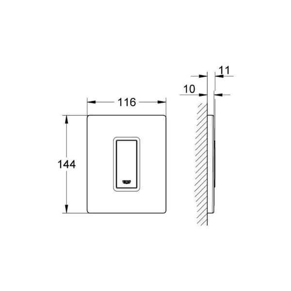 Grohe Skate Cosmopolitan Urinal kontrollplatta (38784SH0)