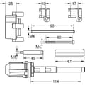 Miniatyrbild 2 av 2: Grohe Universal förlängning för mekaniska blandare, 50 mm (14057000)