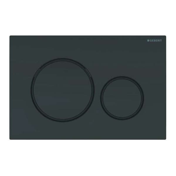 Geberit - Sigma20 Dubbelknappsspolplatta, Svart (115.882.DW.1)