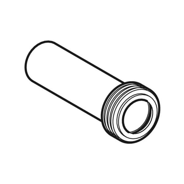 Toalettspolrörsförlängning - GEBERIT - 152.434.16.1 - Svart - Plast - Standard