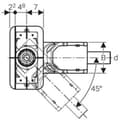 Miniatyrbild 3 av 4: Geberit Installationsset CleanLine d50 h90 ref 154150001