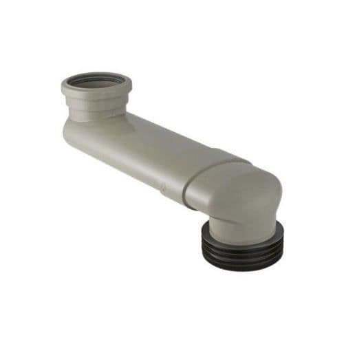 Geberit 388350291 Armbåge PVC-kontakt för horisontell WC DN 90/100