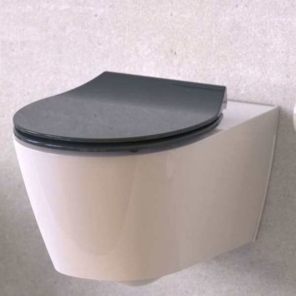 Schütte sanitets VVS reservdel - 82704 - SCHUTTE Slim toalettsits, antracit