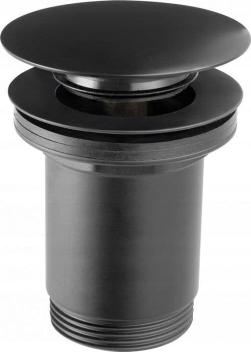 Ferro - S285B-BL-B - AVLOPP/CLICK-CLACK RUND LOCK UTAN ÖVERFLÖDE STOR G5/4 SVART BLISTER // AVLOPP CLICK-CLAK-F-