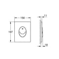 Miniatyrbild 2 av 3: GROHE QUICKFIX START - TRIGGER PLATE, MATT SVART 389642430