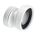 Miniatyrbild 1 av 2: McAlpine WC-con4 20 mm Offset styv WC-koppling, Vit WC-CON4