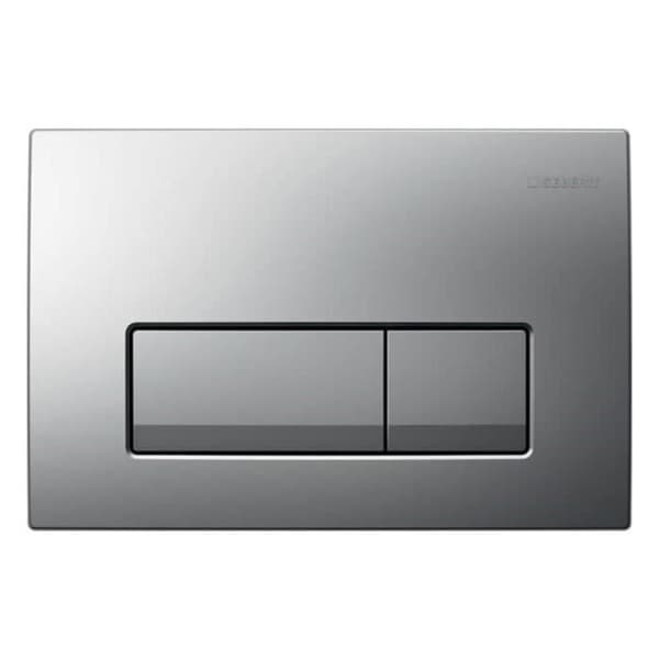 Geberit Delta 50 manöverplatta, dubbel touch, matt krom (115.119.46.1)