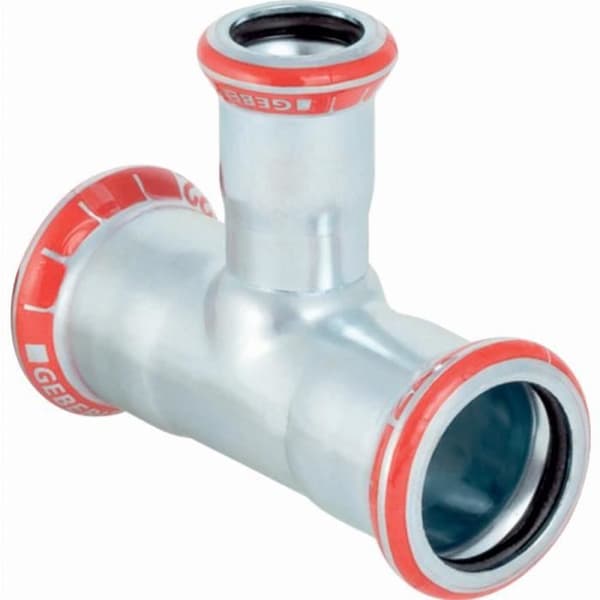 Té reducer GEBERIT Mapress Kolstång d=66.7mm d1=54mm d2=66.7mm - 21229