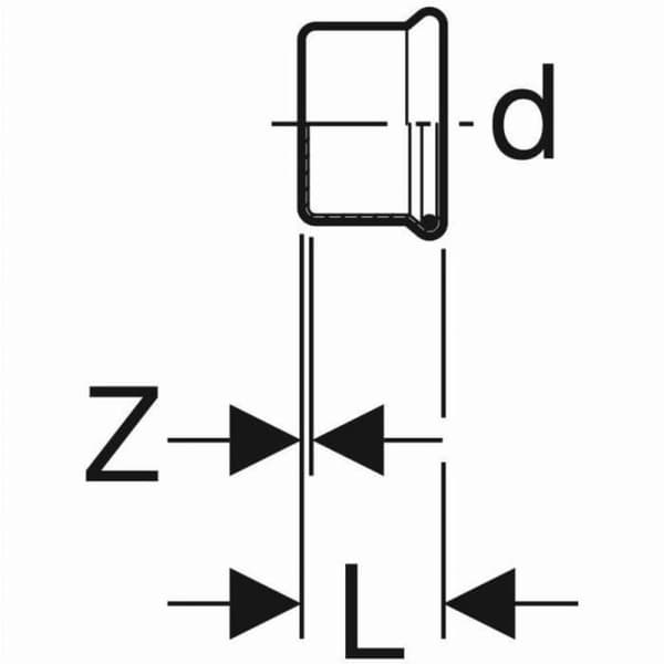 Bouchon GEBERIT Mapress Stål Kolv d=15mm - 20212