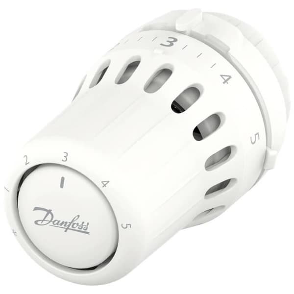 Danfoss React RA click mekaniskt termostathuvud - Vit - 015G3090 - 8 till 28 °C