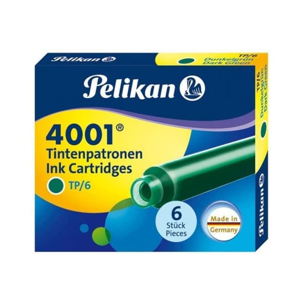 Pelikan Scatola 6 Cartridge Tp-6 Standard Grön