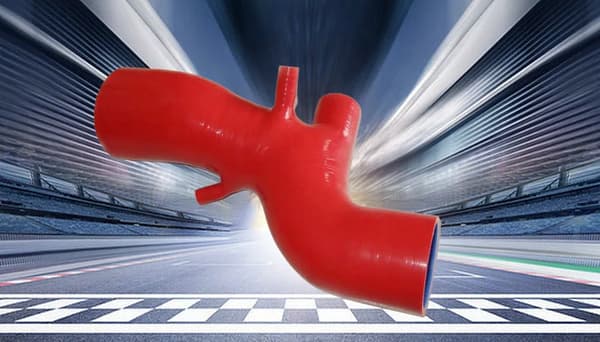 Silicone Induktionsinsugsslang, Hög Temperaturbeständighet, Hållbar Konstruktion,Röd