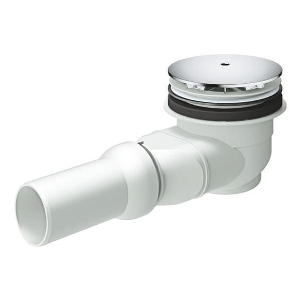 Avtappningsventil för Universal duschkar - GROHE - Ø 112 mm - Horisontellt utlopp - Flöde 0,7 l/s