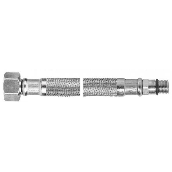 Stålflettet slange 60 cm 10x3/8"" kort nippel stålflettet online