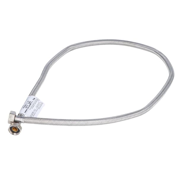 Viper Plus 1/2"" rustfri stålflettet WW gevindslange - L 100