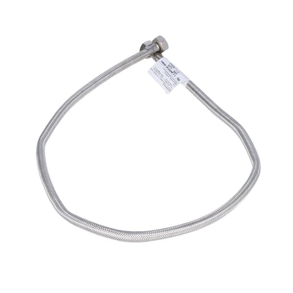 Viper Plus 1/2"" rustfri stålflettet WW gevindslange - L 100