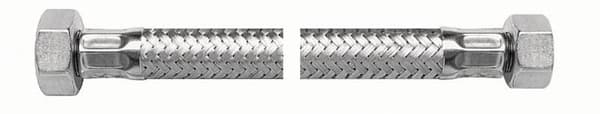 Reduktionsslange med WW-gevind, rustfrit stålarmeret Viper Plus 1/2"" - 3/8"" - L 50