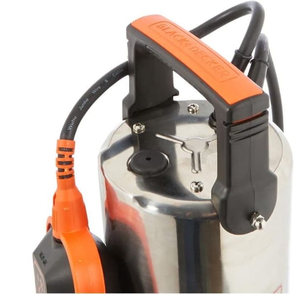 Black+Decker BXUP1100XDE Spolpump för Smutsvatten (1100 W, Max kapacitet 16500 l/h, Lyftkapacitet 10.5 m)