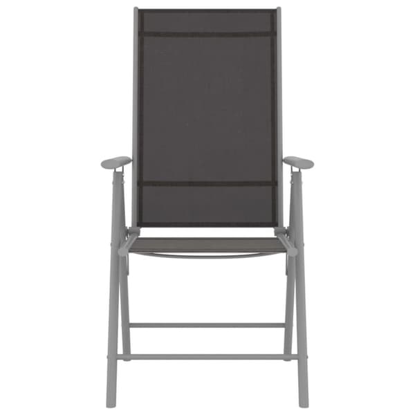 vidaXL Bistorsett 3 deler aluminium og textilene sølv