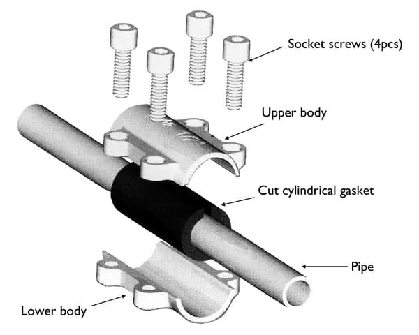 Reparationsklemme 3/8"" (17-18 mm)