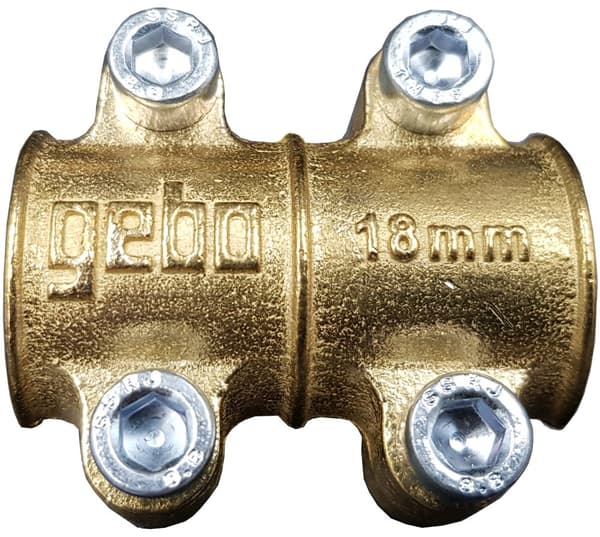 Reparationsklemme til kobberrør MD 18 mm