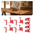 Miniatyrbillede 2 af 4: Wood Gluing Pipe Clamp Set, Heavy Duty Cast Iron, Quick Release Mechanism, Ergonomisk Håndtag