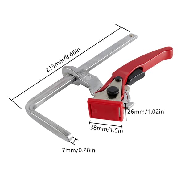 Ratcheting Bordklemme, Hurtigfrigivelsesdesign, Høj Klemkraft