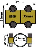 Miniatyrbillede 3 af 3: Reparationsklemme til kobberrør MD 35 mm