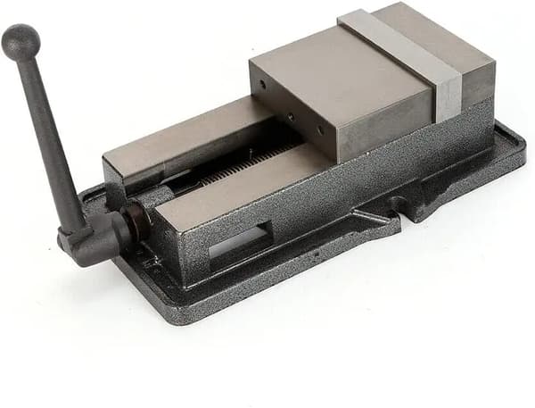 Precision Vice, 6" kæbe bredde, 5.9" kæbe åbning, høj præcision,GRÅ FARVE