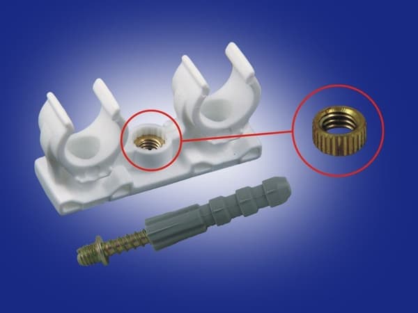 Kaksoiskahva kaksoiskierteisellä ruuvilla 20-22mm Onnline (4 kpl pakkauksessa)
