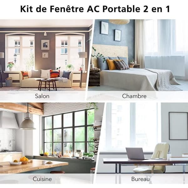 15/13 cm fönstertätning med adapter Luftkonditioneringstätningssats Universal glidbar justerbar panel och slanganslutning