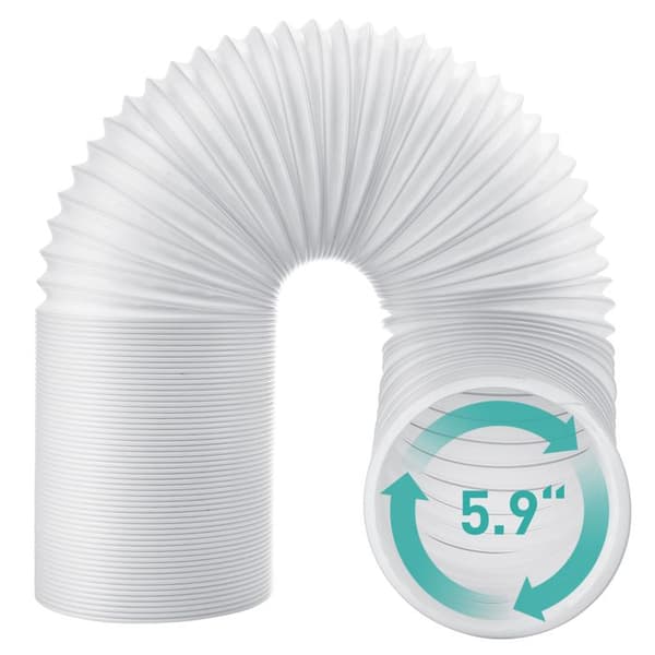 AGPTEK Flexibel luftutloppsrör i PP - Diameter 150 mm - Längd 1,5 m